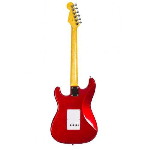 New Orleans NHS9720 HSS Metallic Red (Kırmızı) Elektro Gitar Kılıf Jack Kablosu ve Pena Hediyeli