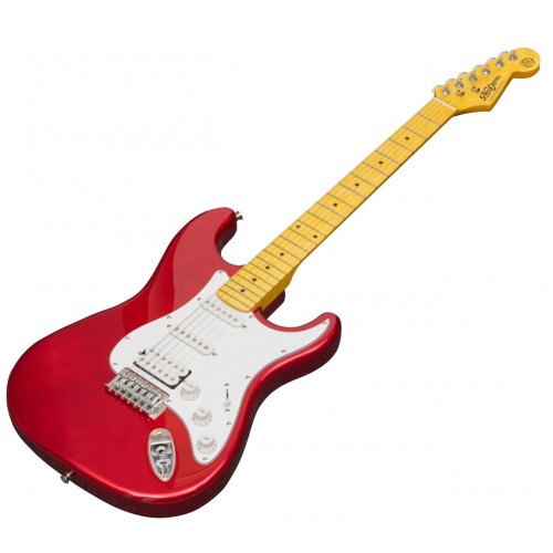 New Orleans NHS9720 HSS Metallic Red (Kırmızı) Elektro Gitar Kılıf Jack Kablosu ve Pena Hediyeli